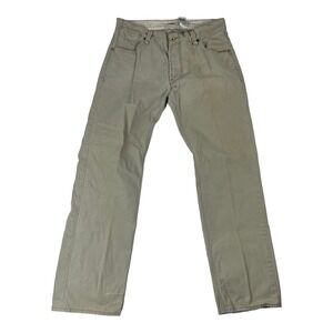 VTG Levis Tab Twills Beige Military Slim Straight Cotton Jeans Mens Size 36X32